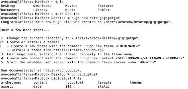 Creat a Hugo  site